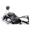 Mustang 2-p wide touring vintage seat plain black