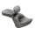 Mustang 2-p wide touring vintage seat plain black