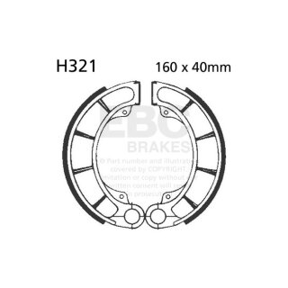 EBC plain brake shoes