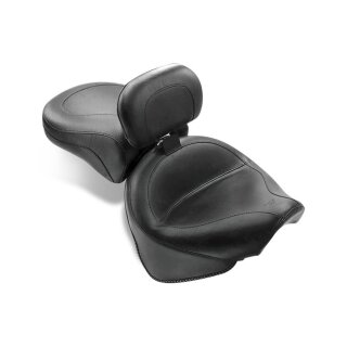 Mustang 2-p wide touring vintage seat plain black