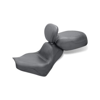 Mustang 2-p vintage sport touring seat plain black