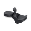 Mustang wide touring vintage seat plain black