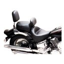 Mustang 2-p wide touring vintage seat plain black