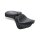 Mustang 1 piece 2-up wide touring vintage seat plain black