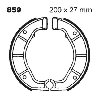 EBC plain brake shoes