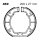 EBC plain brake shoes