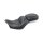 Mustang 1 piece 2-up wide touring vintage seat plain black