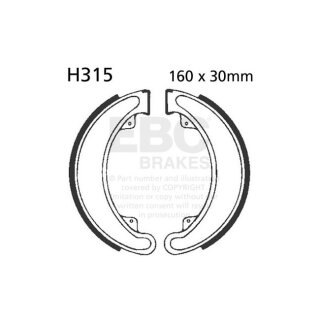 EBC plain brake shoes