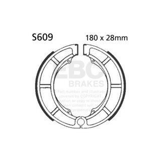 EBC plain brake shoes