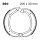 EBC plain brake shoes