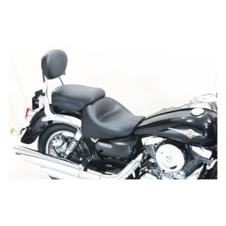 Mustang 2-p wide touring vintage seat plain black