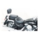 Mustang 2-p wide touring vintage seat plain black