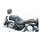 Mustang 2-p wide touring vintage seat plain black