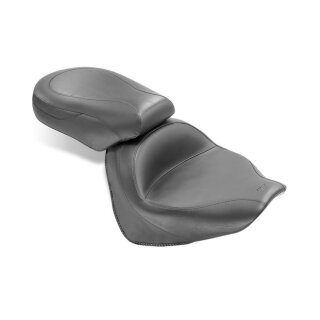 Mustang 2-p wide touring vintage seat plain black
