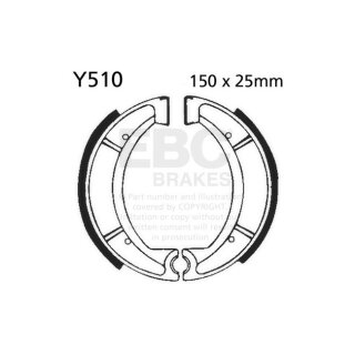 EBC grooved brake shoes