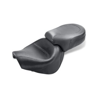 Mustang 2-p wide touring vintage seat plain black