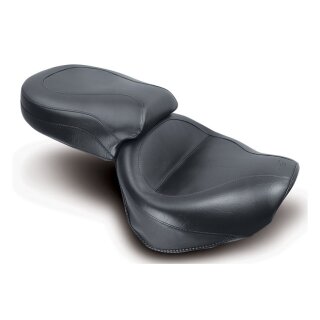 Mustang 2-p wide touring vintage seat plain black