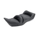 Mustang 1-piece 2-up touring seat heated plain black