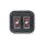 Mustang 1-piece 2-up touring seat heated plain black