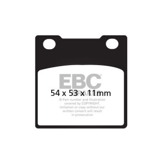 EBC V-pad Semi Sintered brake pads
