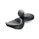 Mustang 2-p wide touring vintage seat plain black