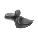Mustang 2-p wide touring vintage seat plain black