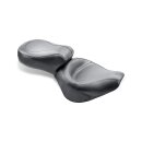 Mustang 1 piece 2-up wide touring vintage seat plain black