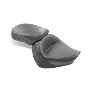 Mustang 2-p wide touring vintage seat plain black