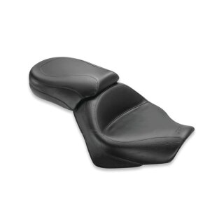 Mustang 2-p wide touring vintage seat plain black