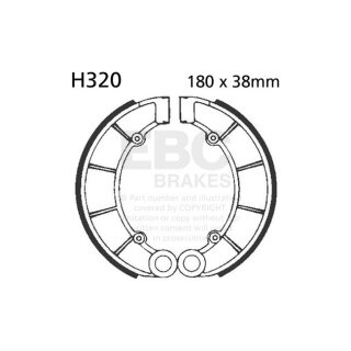 EBC plain brake shoes