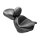 Mustang 2-p wide touring vintage seat plain black