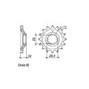 JT Front Sprocket 528.17