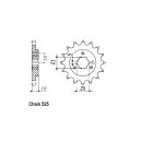 JT Front Sprocket 1448.15