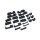 Full repl. rubber set for passenger floorboard