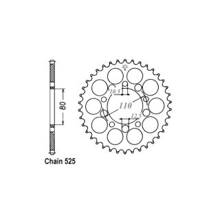 JT Rear Sprocket 1332.46