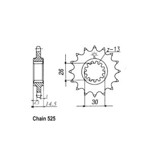 JT Front Sprocket 1332.15