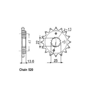 JT Front Sprocket 1307.15