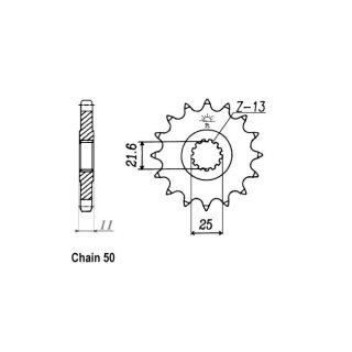 JT Front Sprocket 580.17