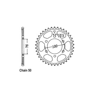 JT Rear Sprocket 816.40