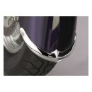 NC cast front fender tip set chrome