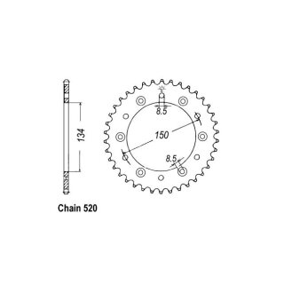 JT Rear Sprocket 460.49