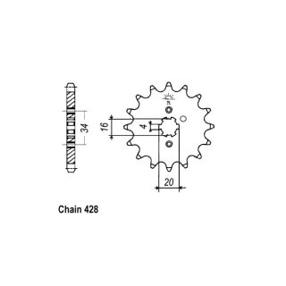 JT Front Sprocket 1263.1