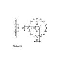 JT Front Sprocket 1263.1