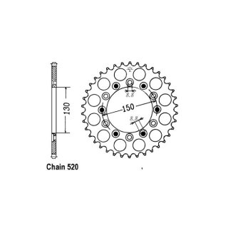 JT Rear Sprocket 245/251.51