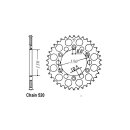 JT Rear Sprocket 245/305.46