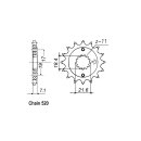 JT Front Sprocket 1321.1