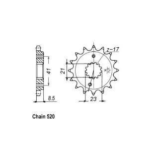 JT Front Sprocket 1322.15