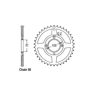 JT Rear Sprocket 278.34