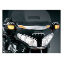 Kuryakyn windshield trim with turn signal accents, chrome
