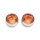 Kuryakyn Deep Dish bezels w/amber lenses, chrome